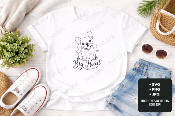 Big Heart French Bulldog SVG Design Review