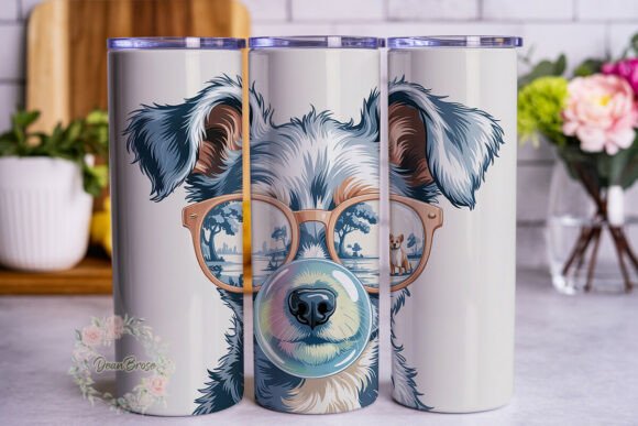 Cool Dog Toile Sunglasses 20oz Tumbler W