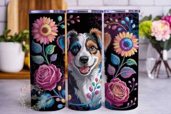 Cute Dog Floral Pop Tumbler Wrap Review