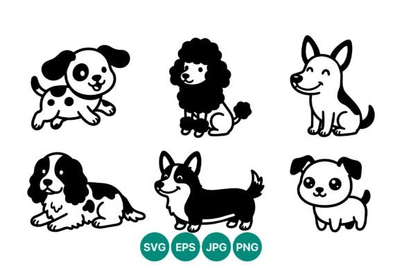 Cute Dog Line Art Collection Review