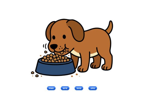 Cute Puppy Eating Dog Food Embroidery Design Review