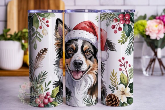Dog Christmas Winter Floral Skinny PNG Review