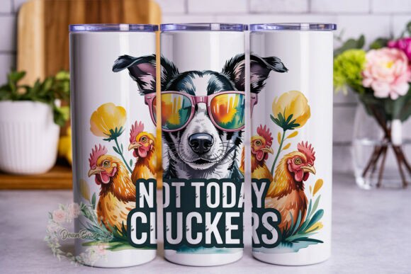 Dog with Chickens 20oz Tumbler Wrap Review