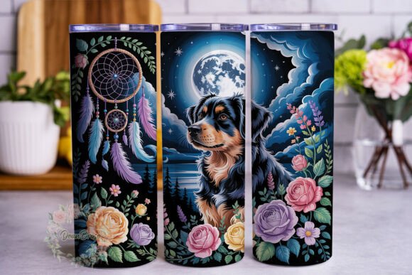 Dreamy Dog Celestial Floral Tumbler Wrap Design Review