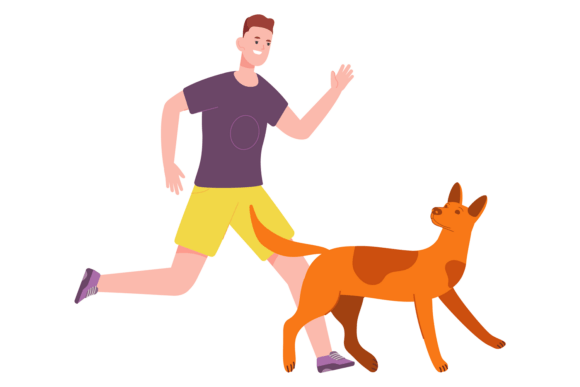 Man Training with Dog Embroidery Design Review