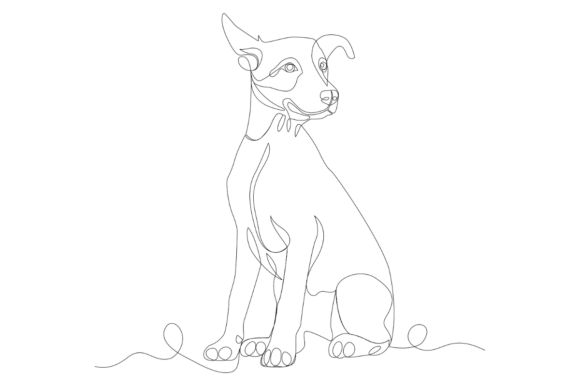 Minimalist Sitting Dog Embroidery Design Review