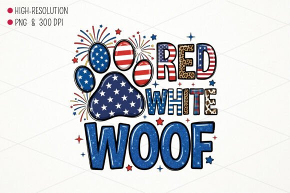 Patriotic Dog Paw 4th of July PNG Review
