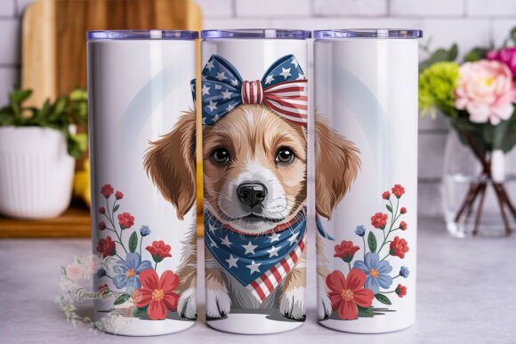 Patriotic Puppy Dog Tumbler Wrap Review
