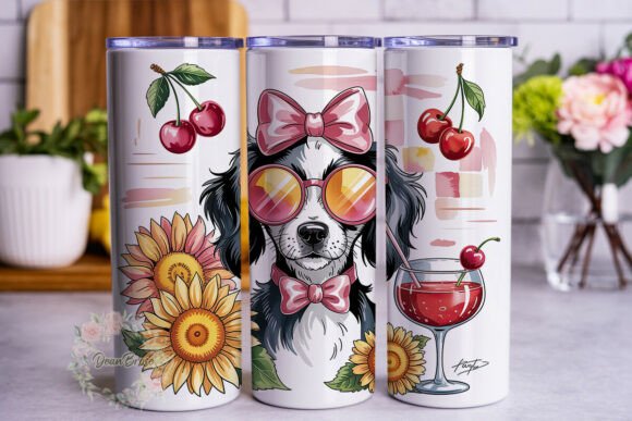 Pink Sunglasses Dog Tumbler Wrap Review