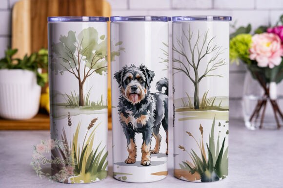 Schnauzer Dog Watercolor Tumbler Wrap Design Review