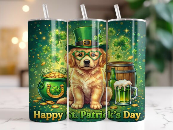 St Patricks Dog Clover Tumbler Wrap Review