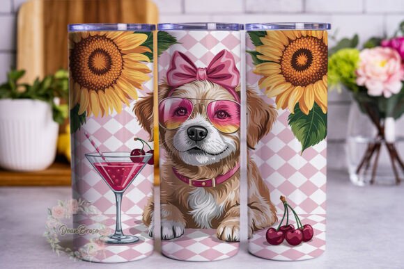 Summer Dog Sunflowers Tumbler Wrap Review