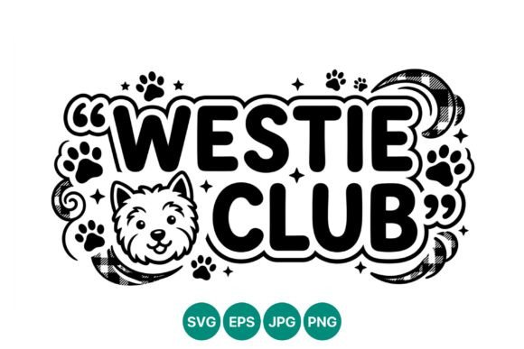 Westie Club Dog Face Vector Review